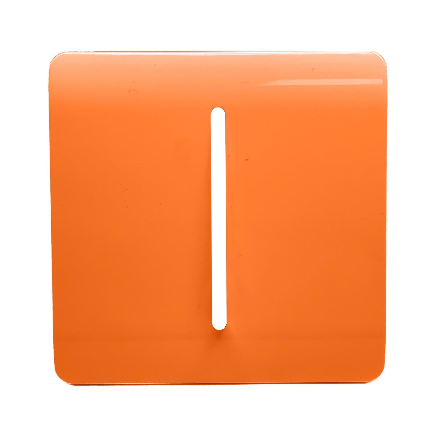 Trendi Switch 1 Gang Spare Faceplate for Modern Designer Light Switch in Sunset Orange