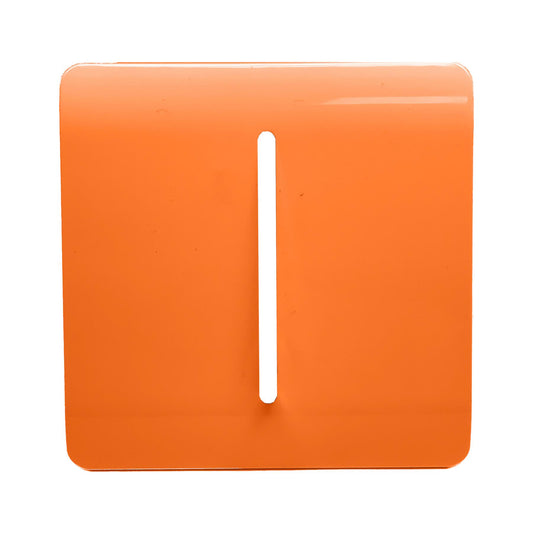 Trendi Switch 1 Gang Spare Faceplate for Modern Designer Light Switch in Sunset Orange