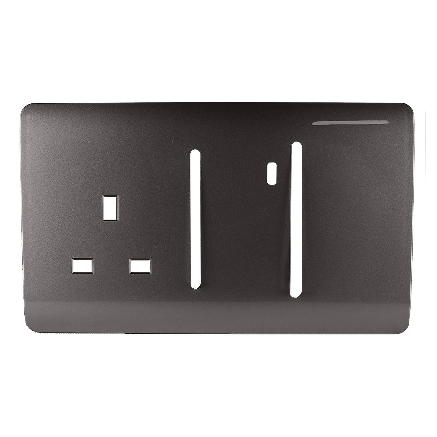 Trendi Switch Spare Faceplate For Cooker Switch & Plug Socket with Neon Dark Mocha Brown