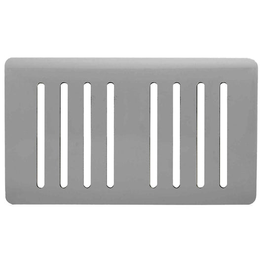 Trendi Switch 8 Gang Spare Faceplate for Modern Designer Light Switch in Light Grey
