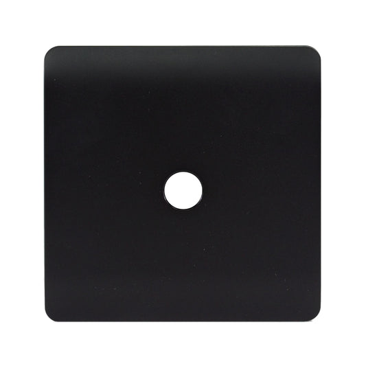 Trendi SPARE FACEPLATE For  TV Socket Matt Black Soft Touch - ART-TVSSTB-SP