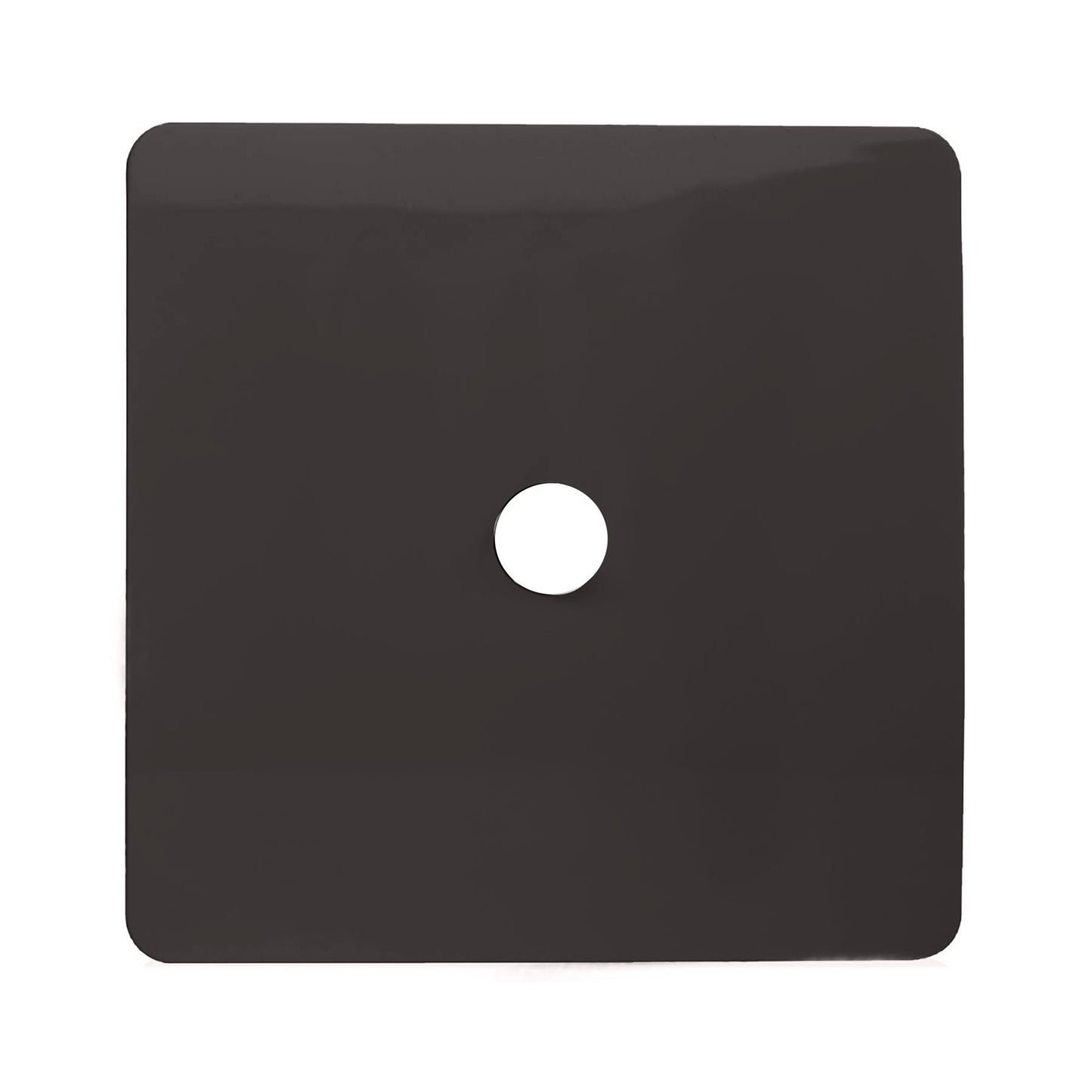 Trendi Switch 1 Gang Spare Faceplate For Co-Axial Modern Designer Television Socket in Dark Brown