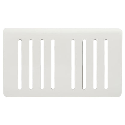 Trendi Switch 8 Gang Spare Faceplate for Modern Designer Light Switch in Ice White