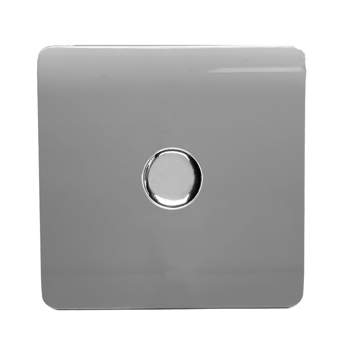 Trendi Switch 1 Gang 1 or 2 way 150w Rotary LED Dimmer Light Switchin Light Grey