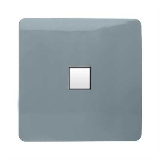 Trendi Switch 1 Gang RJ45 Cat 5e PC Ethernet Socketin Cool Grey