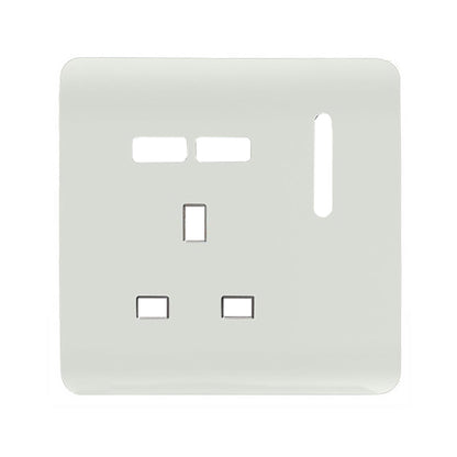 Trendi Switch 1 Gang USB Spare Faceplate For Modern Designer Plug Socket in Ice White