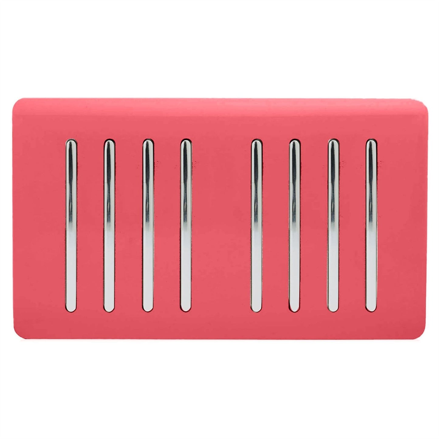 Trendi Switch 8 Gang 1 or 2 Way Light Switchin Strawberry Red