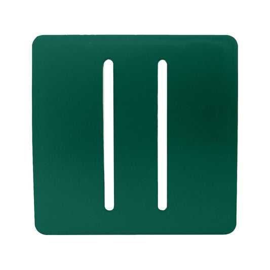 Trendi Switch 2 Gang Spare Faceplate for Modern Designer Light Switch in Dark Forest Green