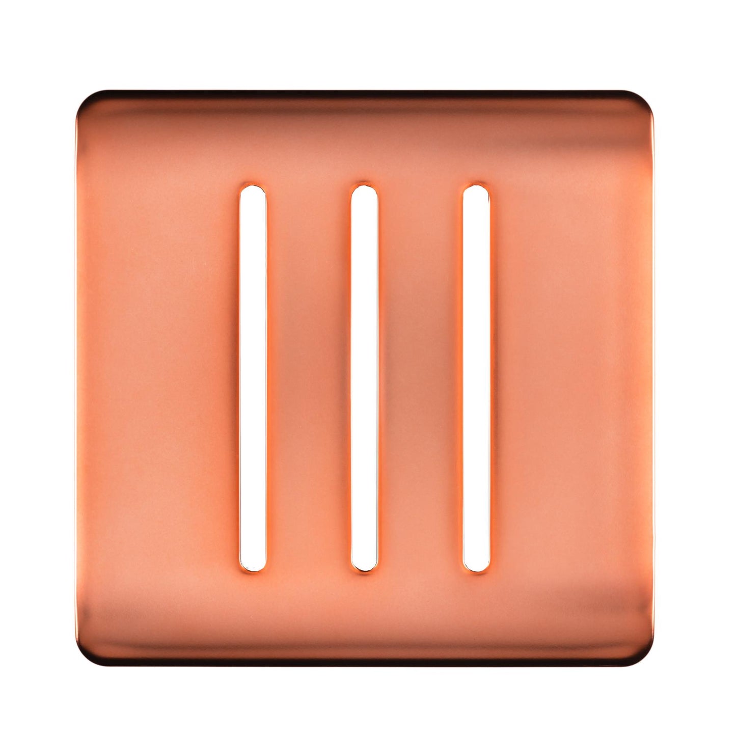 Trendi Switch 3 Gang Spare Faceplate for Modern Designer Light Switch in Copper