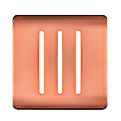 Trendi Switch 3 Gang Spare Faceplate for Modern Designer Light Switch in Copper