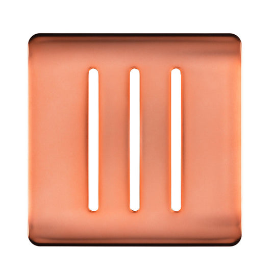 Trendi Switch 3 Gang Spare Faceplate for Modern Designer Light Switch in Copper