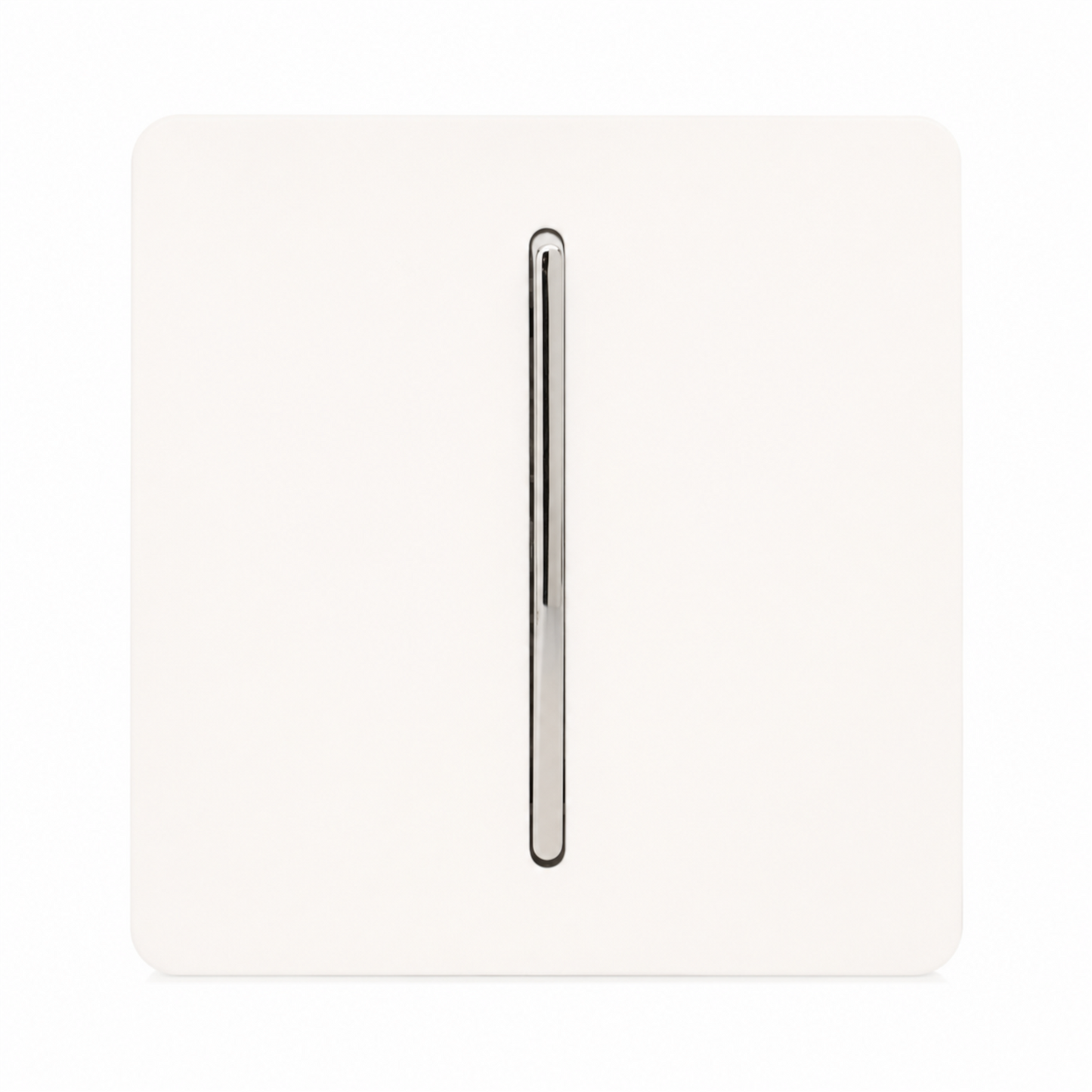 Trendi 1 Gang 2 Way Rocker Single Plate Tactile Light Switch Matt White - ART-SS2MWH