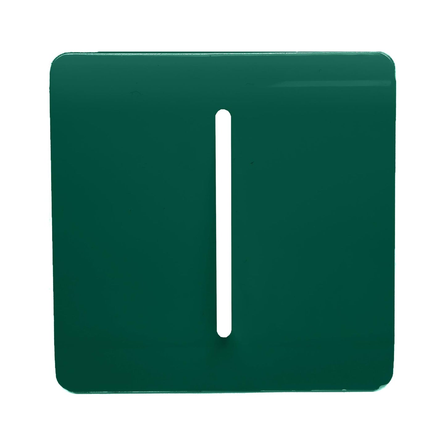 Trendi Switch 1 Gang Spare Faceplate for Modern Designer Light Switch in Dark Forest Green