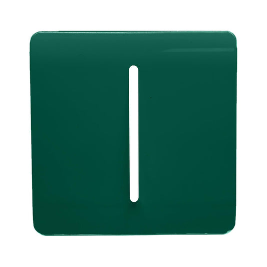 Trendi Switch 1 Gang Spare Faceplate for Modern Designer Light Switch in Dark Forest Green