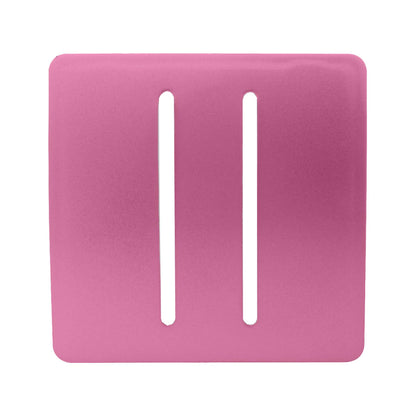 Trendi Switch 2 Gang Spare Faceplate for Modern Designer Light Switch in Candy Pink