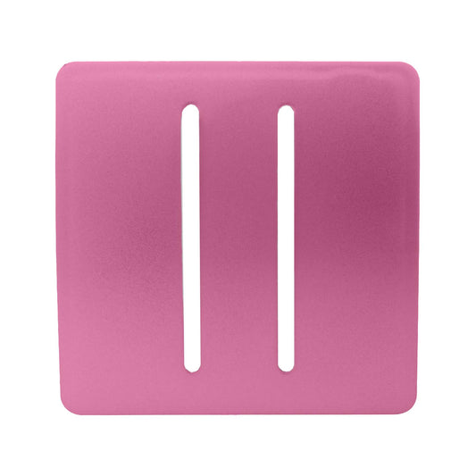 Trendi Switch 2 Gang Spare Faceplate for Modern Designer Light Switch in Candy Pink