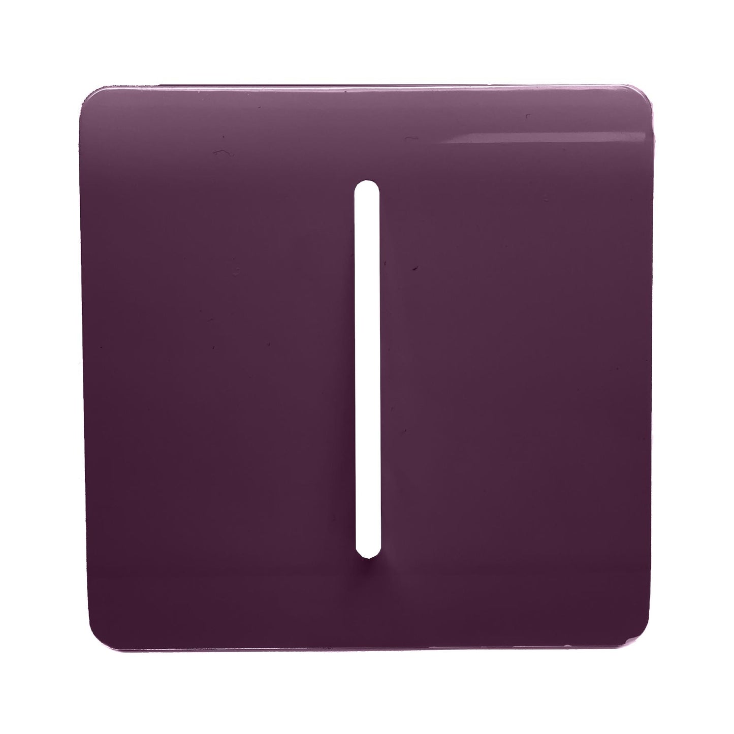 Trendi Switch 1 Gang Spare Faceplate for Modern Designer Light Switch in Plum Purple