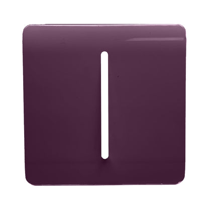 Trendi Switch 1 Gang Spare Faceplate for Modern Designer Light Switch in Plum Purple