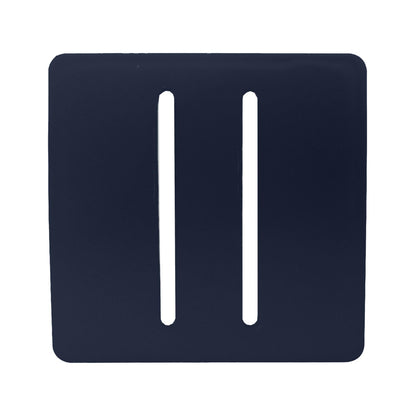 Trendi Switch 2 Gang Spare Faceplate for Modern Designer Light Switch in Navy Blue
