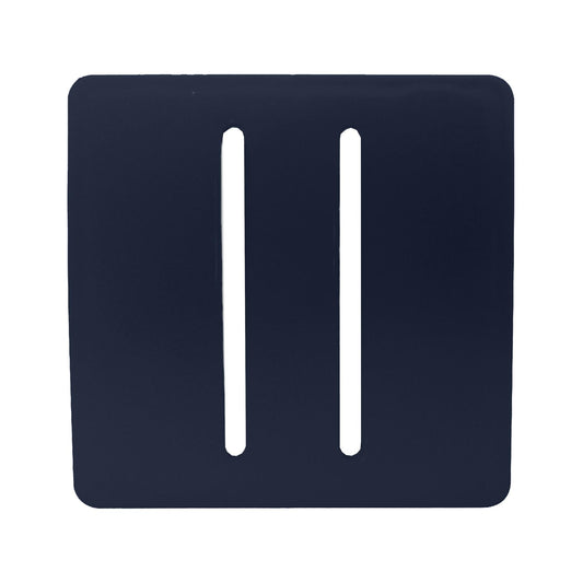 Trendi Switch 2 Gang Spare Faceplate for Modern Designer Light Switch in Navy Blue