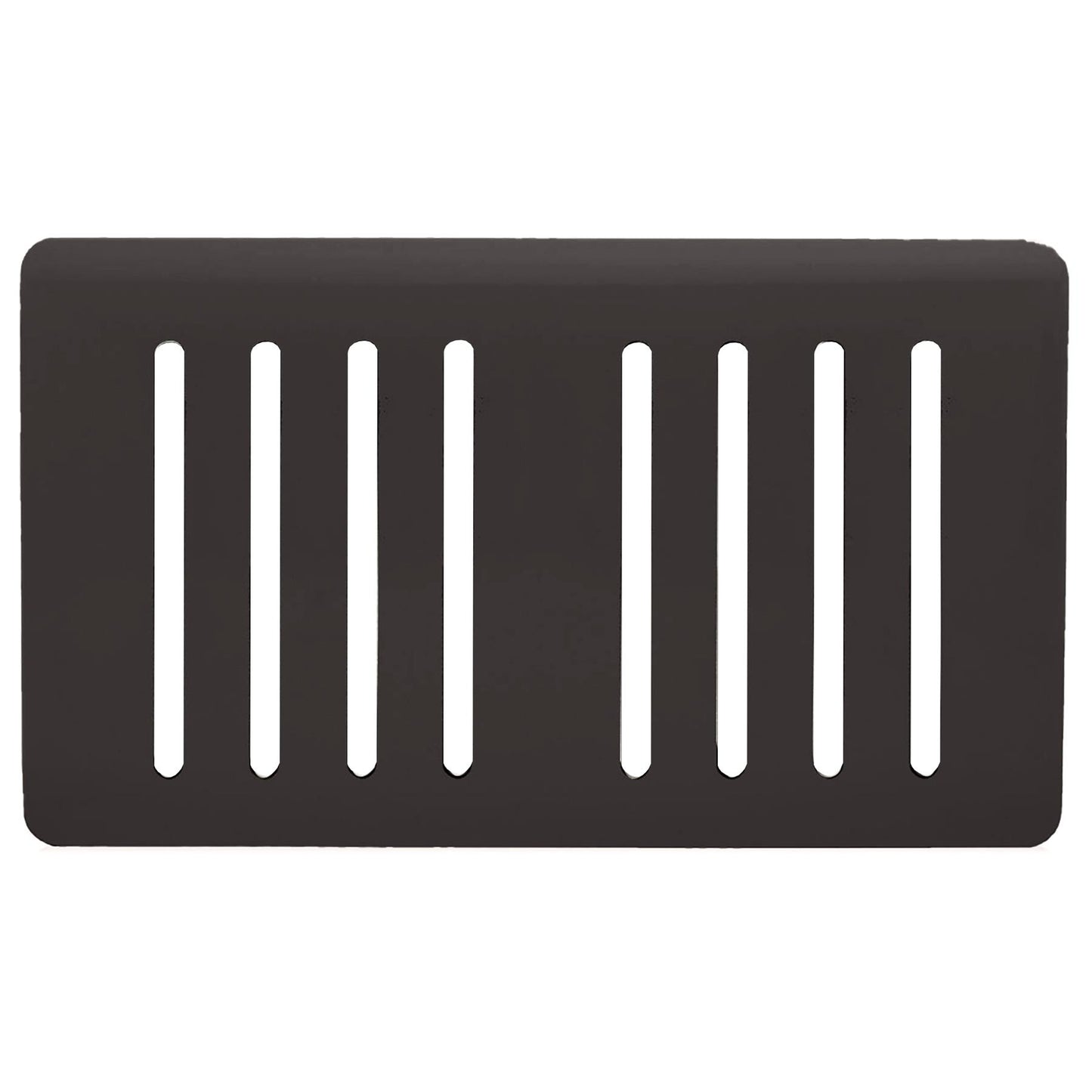 Trendi Switch 8 Gang Spare Faceplate for Modern Designer Light Switch in Dark Mocha Brown