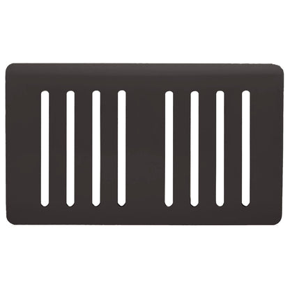 Trendi Switch 8 Gang Spare Faceplate for Modern Designer Light Switch in Dark Mocha Brown