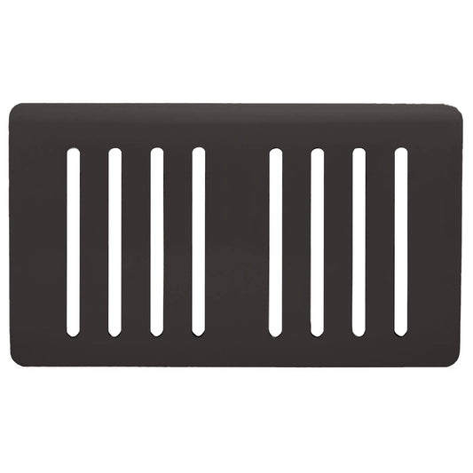 Trendi Switch 8 Gang Spare Faceplate for Modern Designer Light Switch in Dark Mocha Brown