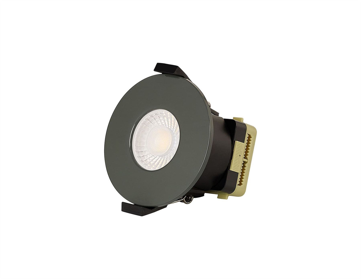 Trendi Switch Dimmable IP65 CCT LED Fire Rated Downlight in Charcoal Grey