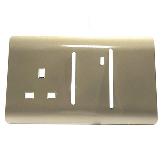 Trendi Switch Spare Faceplate For Cooker Switch & Plug Socket with Neon in Champagne Gold