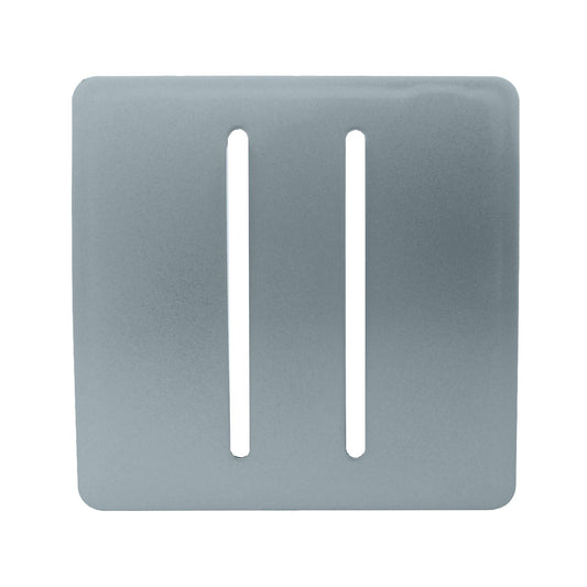 Trendi Switch 2 Gang Spare Faceplate for Modern Designer Light Switch in Cool Grey