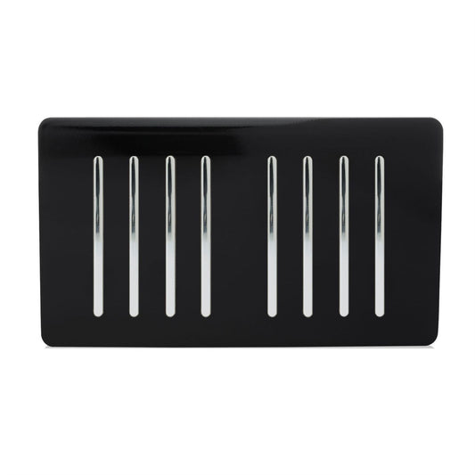 Trendi Switch 8 Gang 1 or 2 Way Light Switchin Piano Black