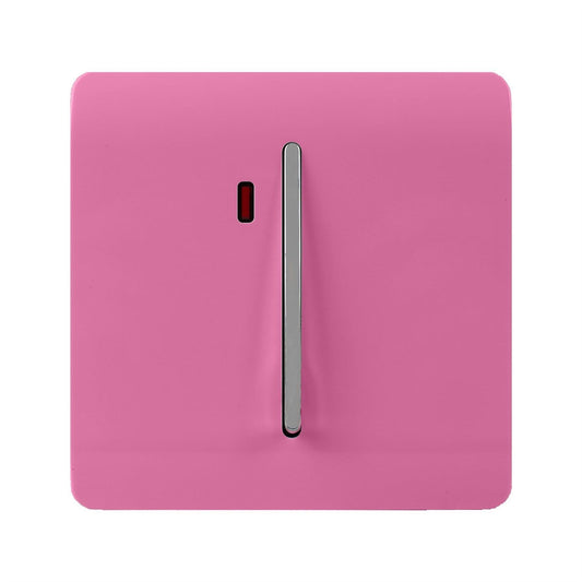 Trendi Switch 1 Gang 45 Amp Cooker Switch with Neonin Candy Pink