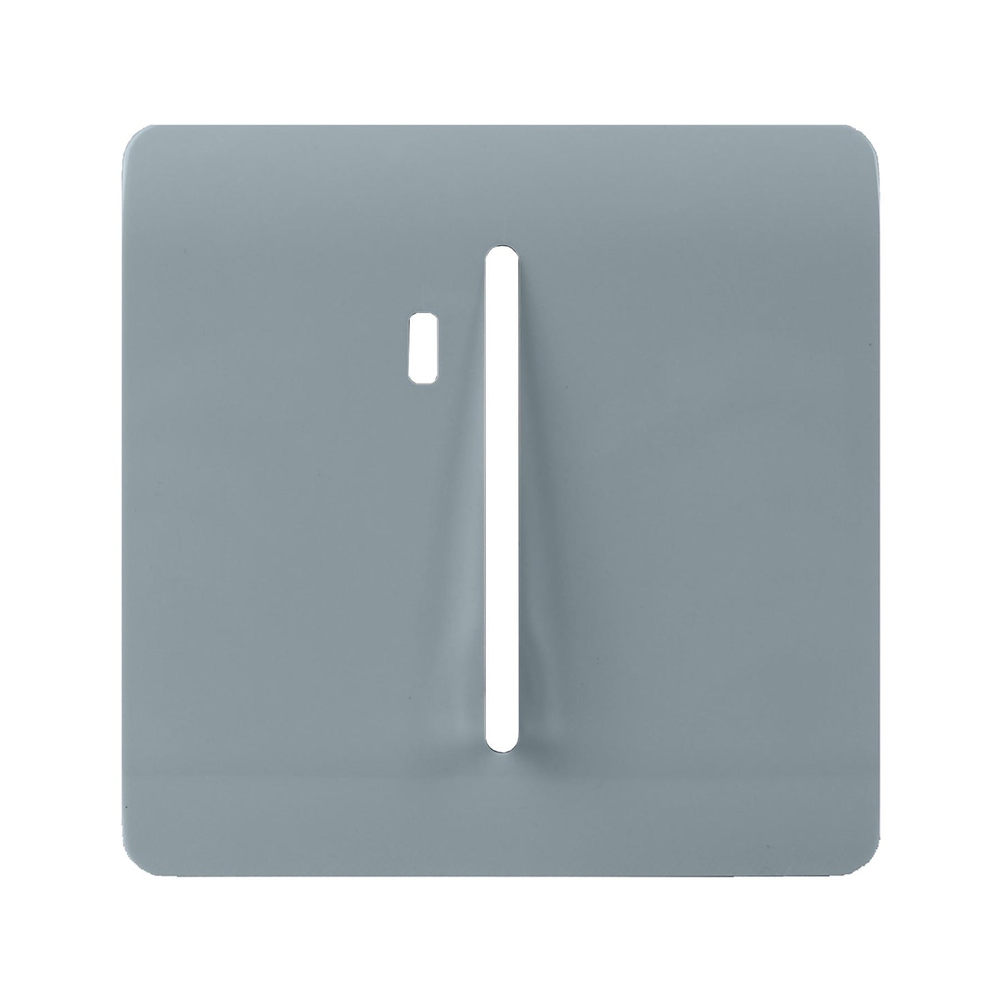 Trendi Switch 1 Gang Spare Faceplate For Modern Designer Heavy Duty Switch in Cool Grey