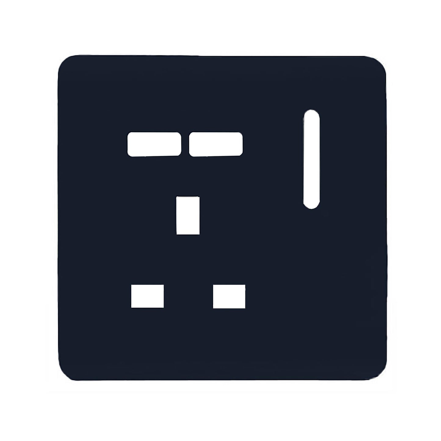 Trendi Switch 1 Gang USB Spare Faceplate For Modern Designer Plug Socket in Navy Blue