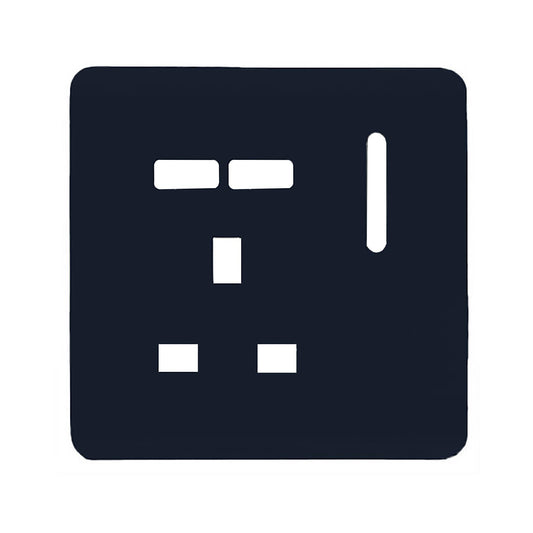Trendi Switch 1 Gang USB Spare Faceplate For Modern Designer Plug Socket in Navy Blue