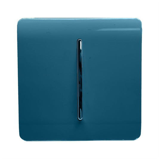 Trendi Switch 1 Gang 1 or 2 way Rocker Light Switchin Midnight Blue