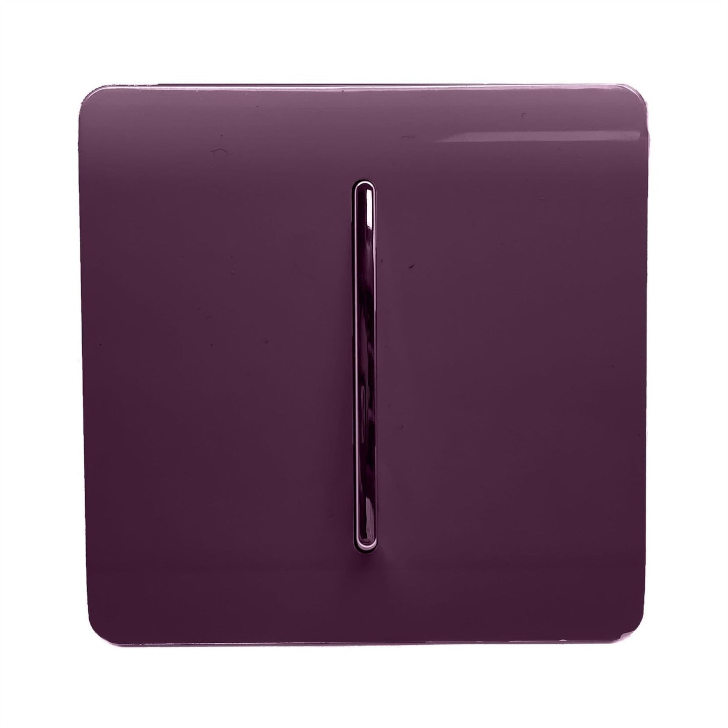 Trendi Switch 1 Gang Retractive Doorbell Switch in Plum Purple