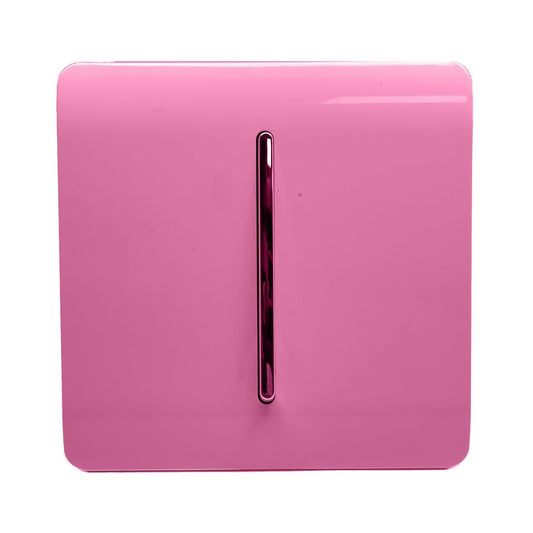 Trendi Switch 1 Gang 1 or 2 way Rocker Light Switchin Candy Pink