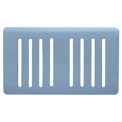 Trendi Switch 8 Gang Spare Faceplate for Modern Designer Light Switch in Sky Blue