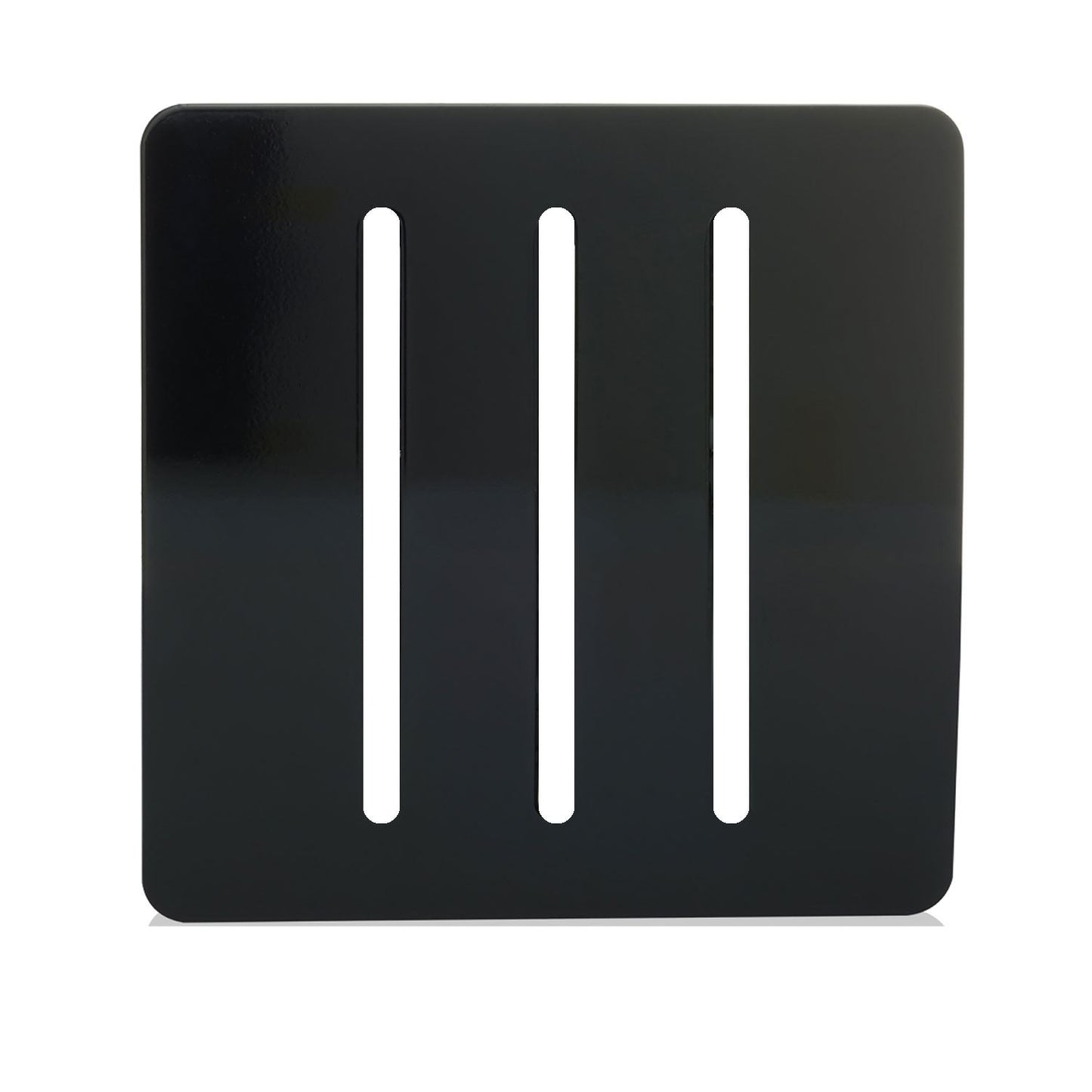 Trendi SPARE FACEPLATE For 3 Gang 2 Way  10 Amp Rocker Light Switch Black