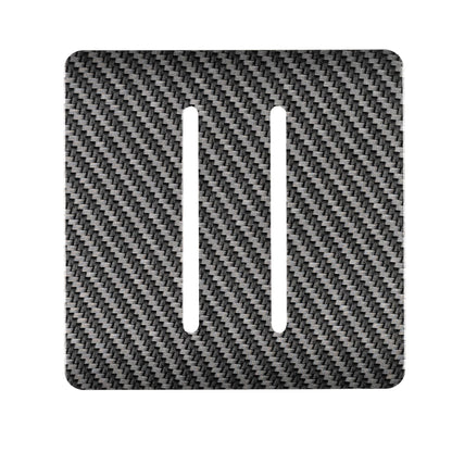 Trendi Switch 2 Gang Spare Faceplate for Modern Designer Light Switch in Carbon Fibre