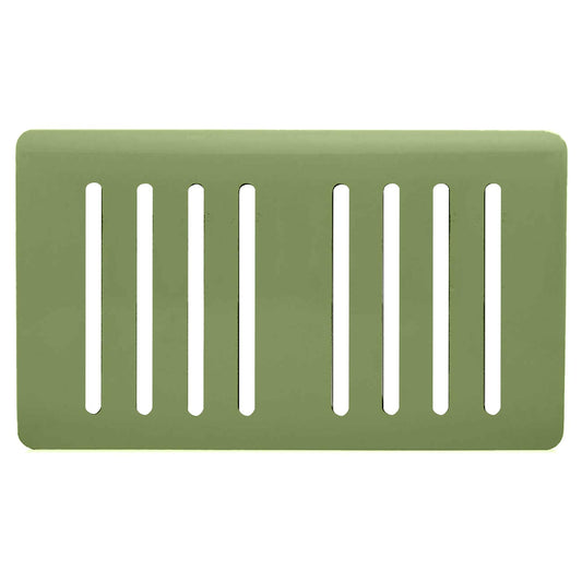 Trendi Switch 8 Gang Spare Faceplate for Modern Designer Light Switch in Moss Green