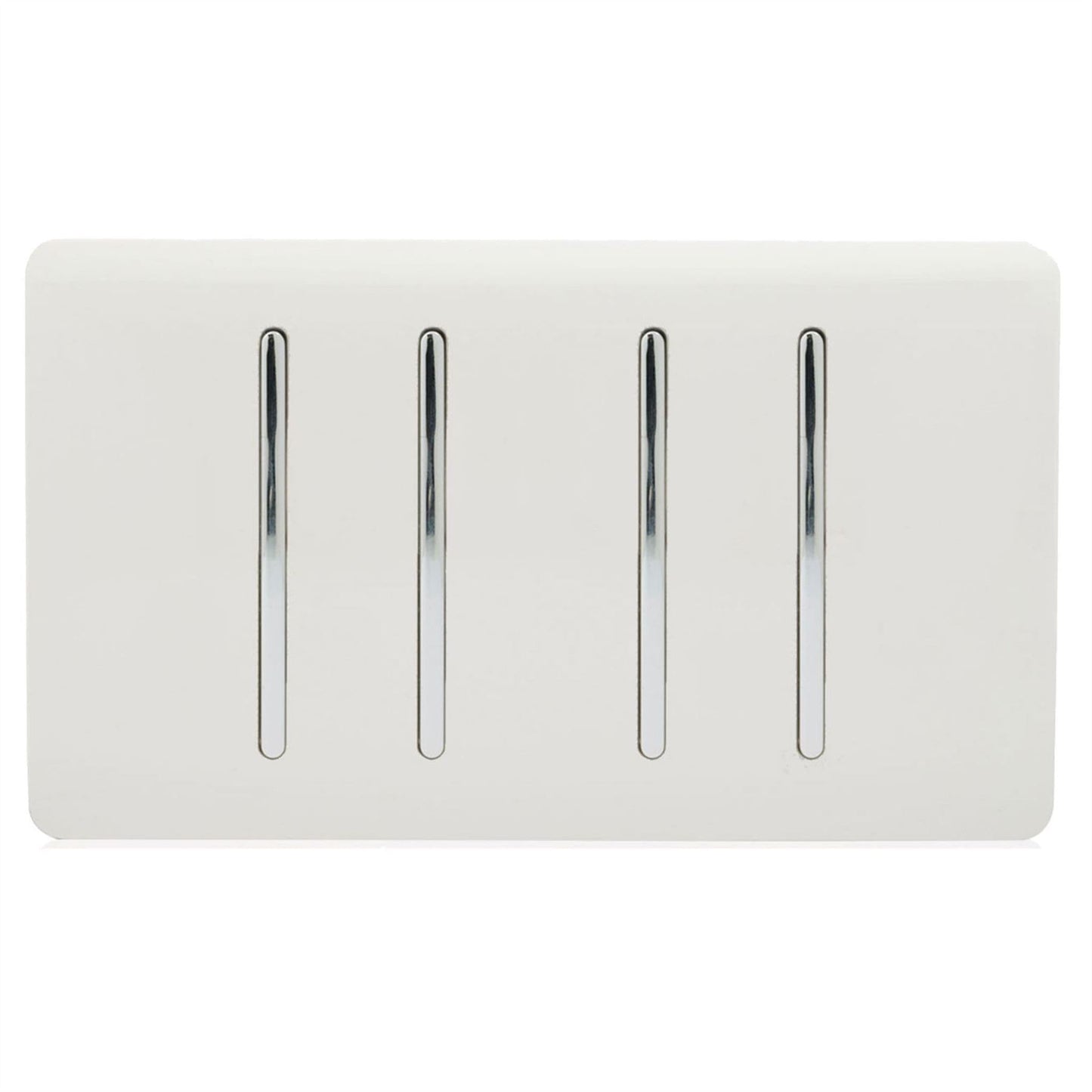 Trendi Switch 4 Gang 1 or 2 Way Light Switch in Ice White