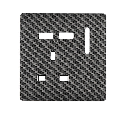 Trendi Switch 1 Gang USB Spare Faceplate For Modern Designer Plug Socket in Carbon Fibre