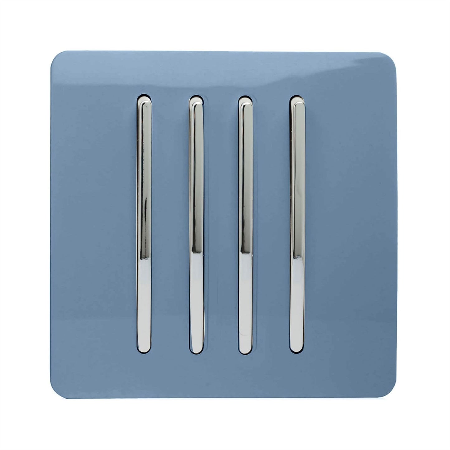 Trendi Switch 4 Gang 1 or 2 way Rocker Light Switchin Sky Blue