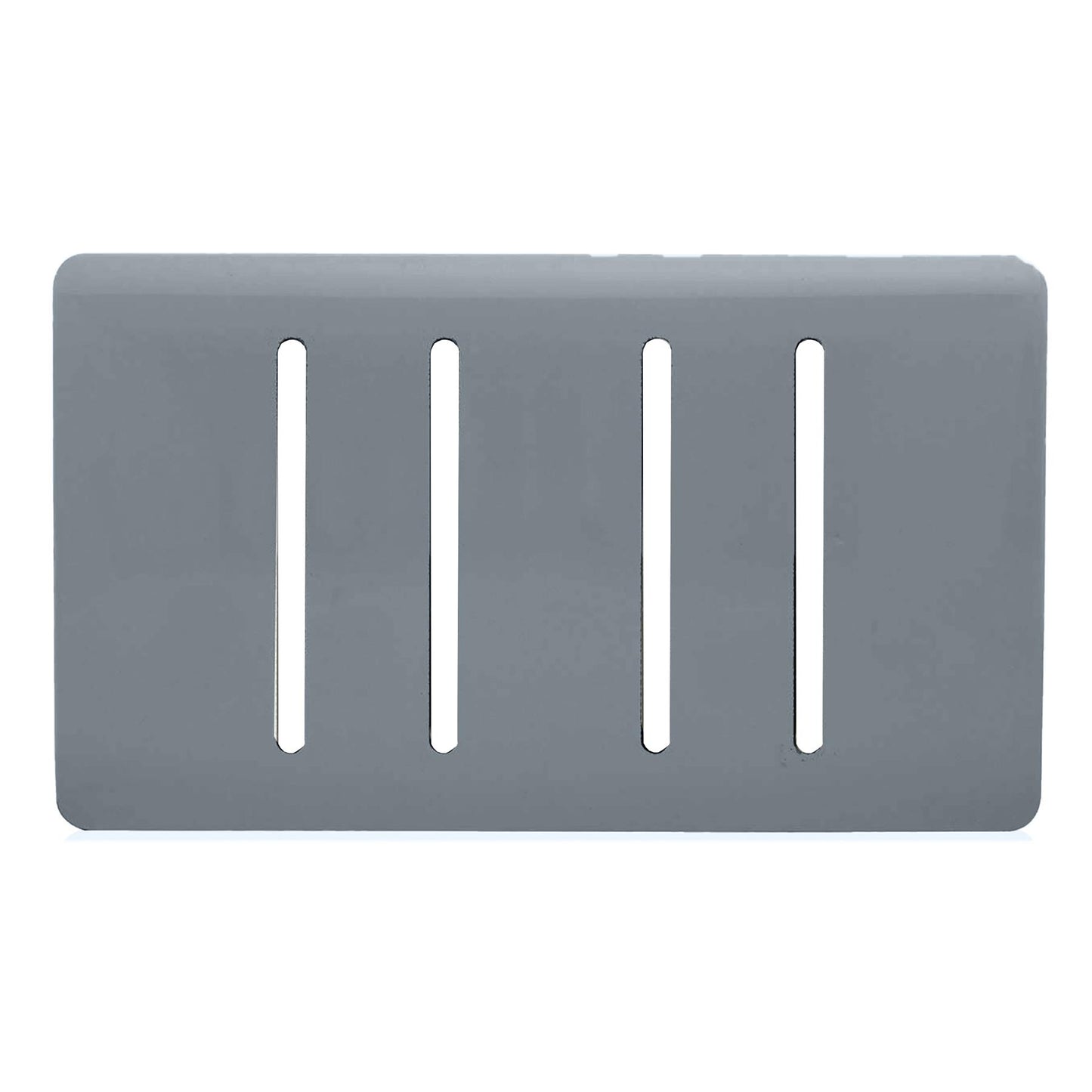 Trendi Switch 4 Gang Spare Twin Faceplate for Modern Designer Light Switch in Warm Grey