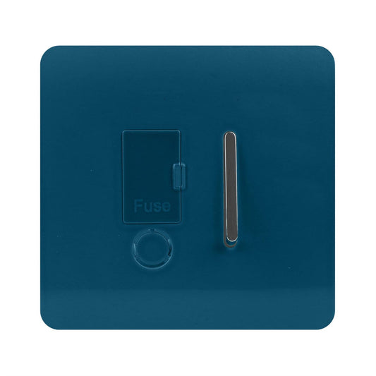 Trendi Switch 13 Amp Fused Spur with Flex Outletin Midnight Blue
