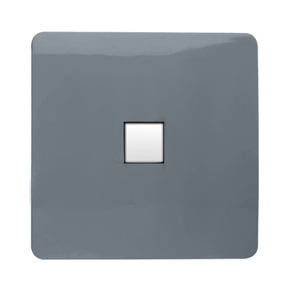 Trendi Switch 1 Gang Cat 3 Telephone Slave Socket in Warm Grey