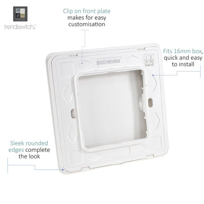 Trendi Switch Single Blanking Plate in Moss Green