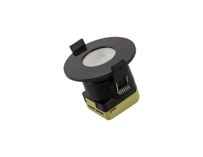 Trendi Switch Dimmable IP65 CCT LED Fire Rated Downlight in Dark Mocha Brown